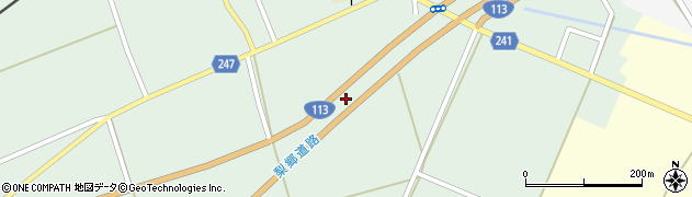 国道１１３号線周辺の地図