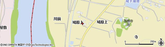 宮城県角田市鳩原上42周辺の地図