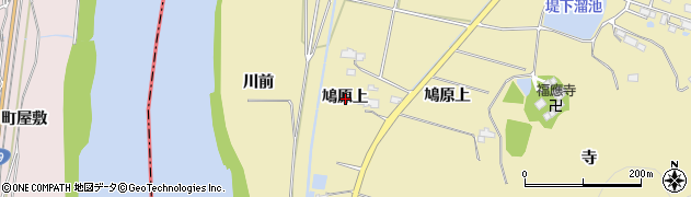 宮城県角田市鳩原上周辺の地図