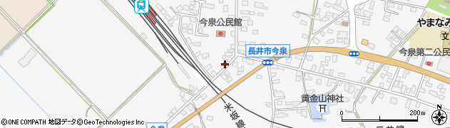 山形県長井市今泉718周辺の地図