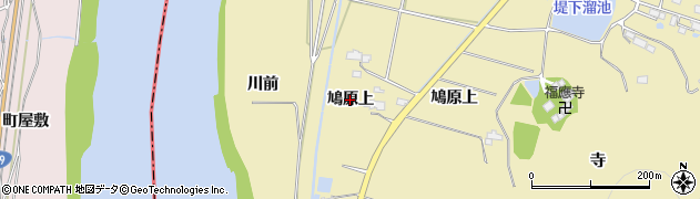 宮城県角田市鳩原（上）周辺の地図