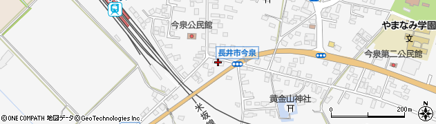 山形県長井市今泉716周辺の地図