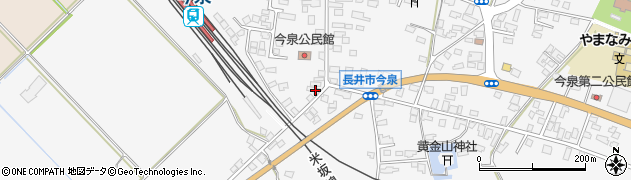 山形県長井市今泉722周辺の地図