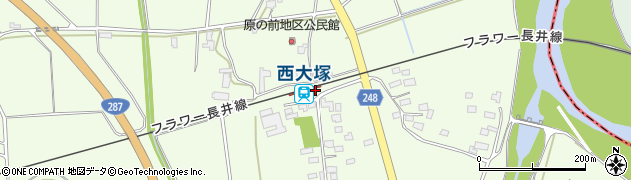 西大塚駅周辺の地図