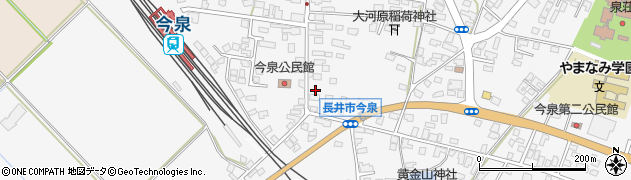 山形県長井市今泉1080周辺の地図