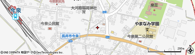 山形県長井市今泉1156周辺の地図