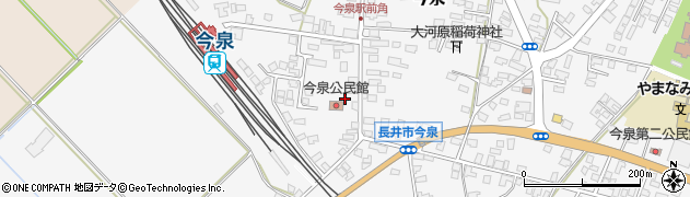 山形県長井市今泉1013周辺の地図