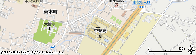 新潟県立中条高等学校周辺の地図