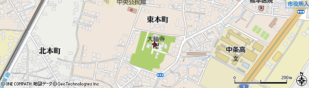 大輪寺周辺の地図