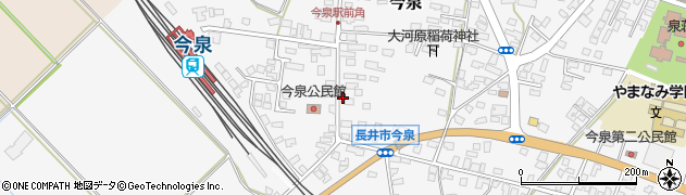 山形県長井市今泉1082周辺の地図