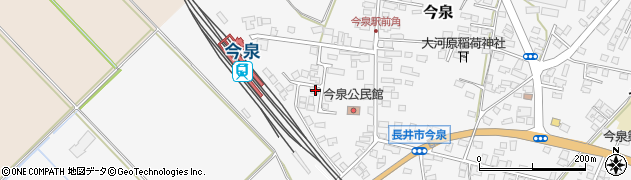 山形県長井市今泉1011周辺の地図