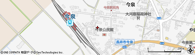 山形県長井市今泉1017周辺の地図