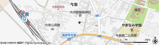 山形県長井市今泉1178周辺の地図