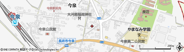 山形県長井市今泉1162周辺の地図