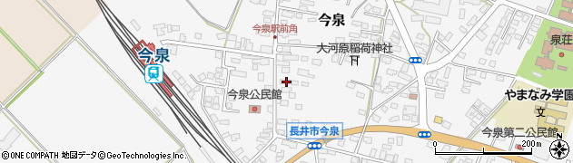 山形県長井市今泉1084周辺の地図