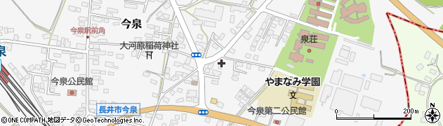 山形県長井市今泉1189周辺の地図