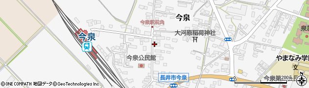 山形県長井市今泉1089周辺の地図