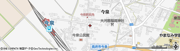 山形県長井市今泉1090周辺の地図