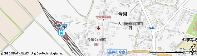 山形県長井市今泉1033周辺の地図