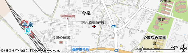 山形県長井市今泉1183周辺の地図