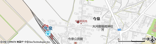 山形県長井市今泉1045周辺の地図