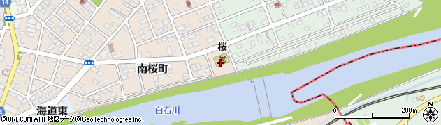 南桜公園周辺の地図