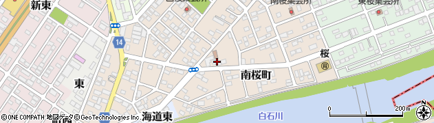 大河原桜町薬局周辺の地図
