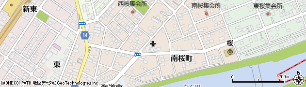大河原桜町郵便局 ＡＴＭ周辺の地図