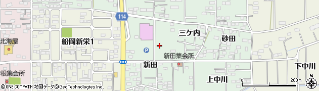 宮城県柴田町（柴田郡）船岡（新田）周辺の地図