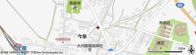 山形県長井市今泉1391周辺の地図