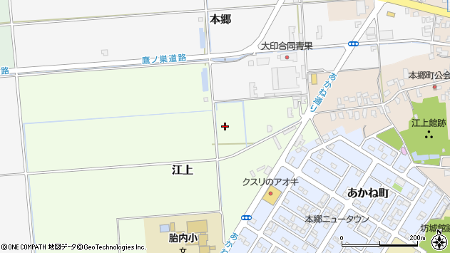 〒959-2657 新潟県胎内市江上の地図