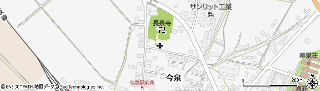 山形県長井市今泉1376周辺の地図