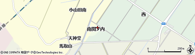 宮城県大河原町（柴田郡）南関ノ内周辺の地図