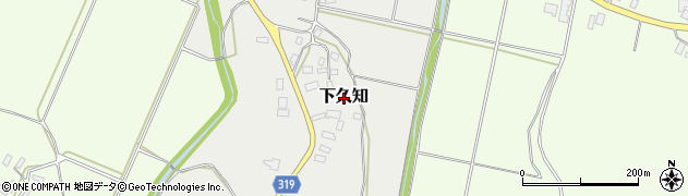 新潟県佐渡市下久知周辺の地図