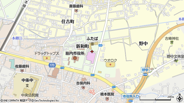 〒959-2642 新潟県胎内市新和町の地図
