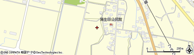 山形県南陽市蒲生田周辺の地図