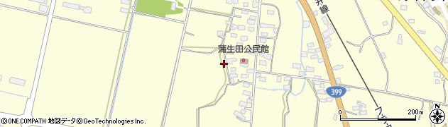山形県南陽市蒲生田1034周辺の地図