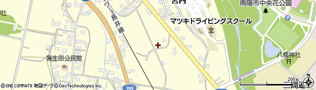 山形県南陽市蒲生田2012周辺の地図
