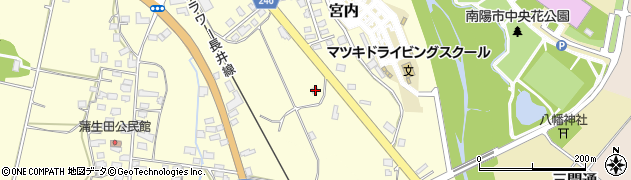 山形県南陽市蒲生田2011周辺の地図