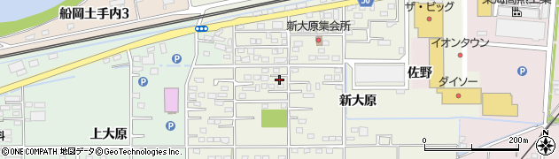 宮城県柴田郡柴田町上名生新大原周辺の地図