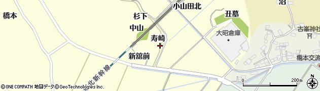 宮城県柴田郡大河原町小山田寿崎周辺の地図