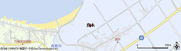 新潟県佐渡市真木周辺の地図