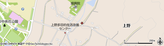 山形県南陽市上野周辺の地図
