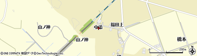 宮城県柴田郡大河原町福田中添周辺の地図