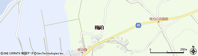 新潟県佐渡市椎泊周辺の地図