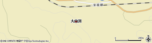 新潟県関川村（岩船郡）大内渕周辺の地図