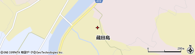 新潟県関川村（岩船郡）蔵田島周辺の地図