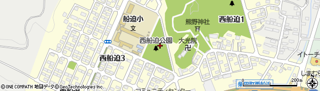 宮城県柴田郡柴田町西船迫周辺の地図