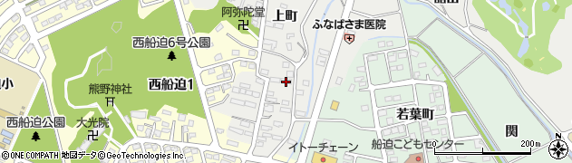 宮城県柴田郡柴田町本船迫上町周辺の地図