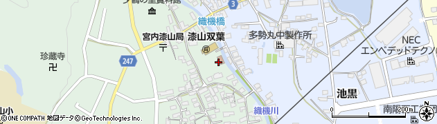 南陽市役所　漆山公民館周辺の地図